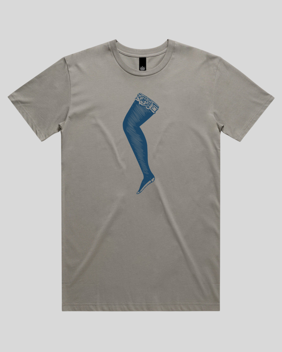 Lace Top Stocking Men's T-Shirt