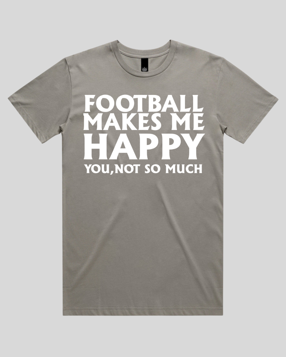 Football makes me happy Men's T-Shirt