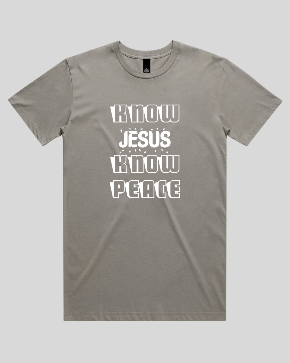Know Jesus Know Peace Men's T-Shirt