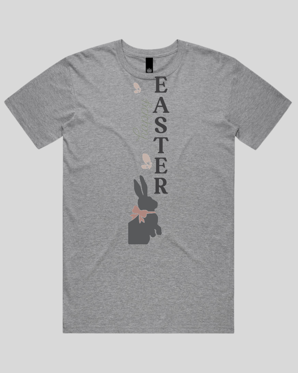 Happy Easter Vertical Bunny Bow Men's T-Shirt