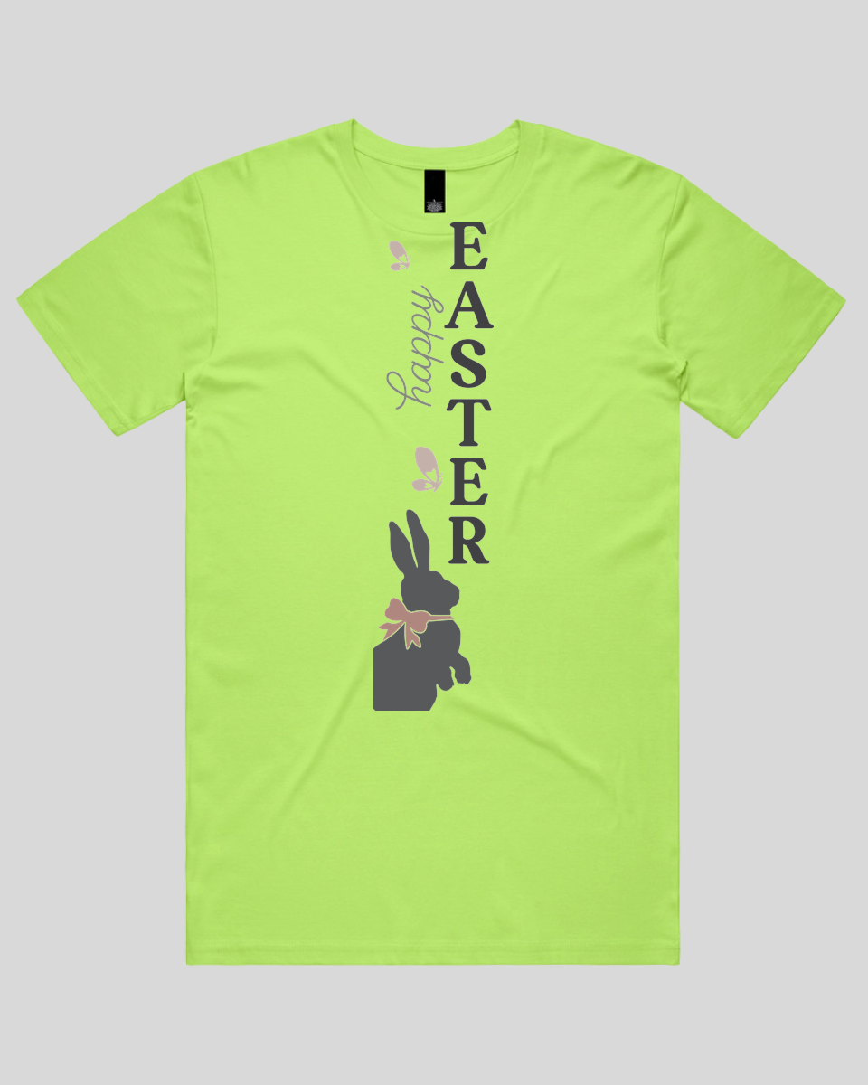 Happy Easter Vertical Bunny Bow Men's T-Shirt