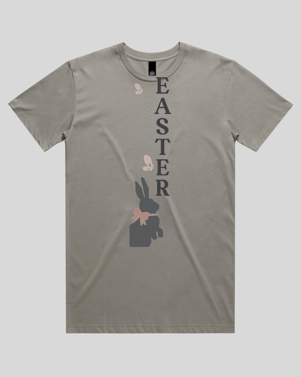 Happy Easter Vertical Bunny Bow Men's T-Shirt