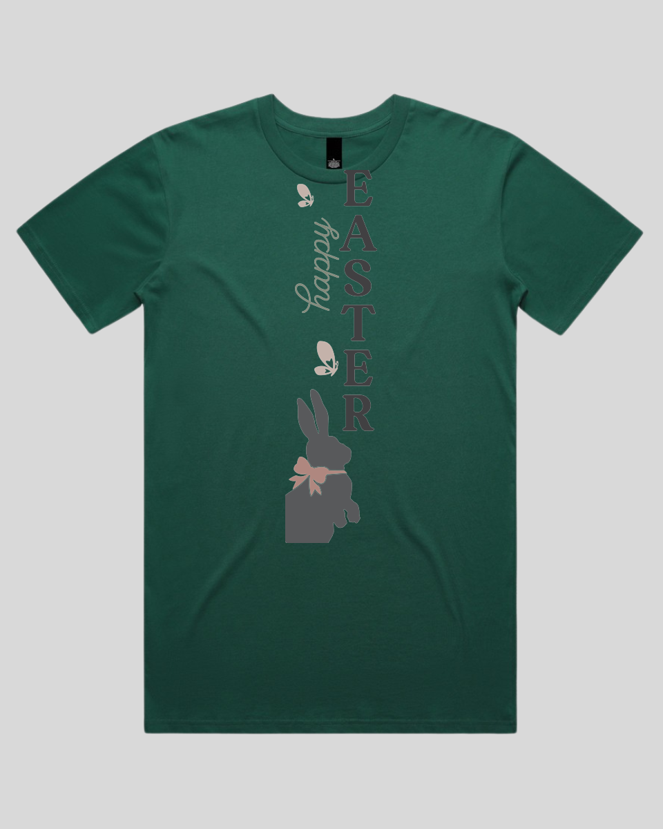 Happy Easter Vertical Bunny Bow Men's T-Shirt