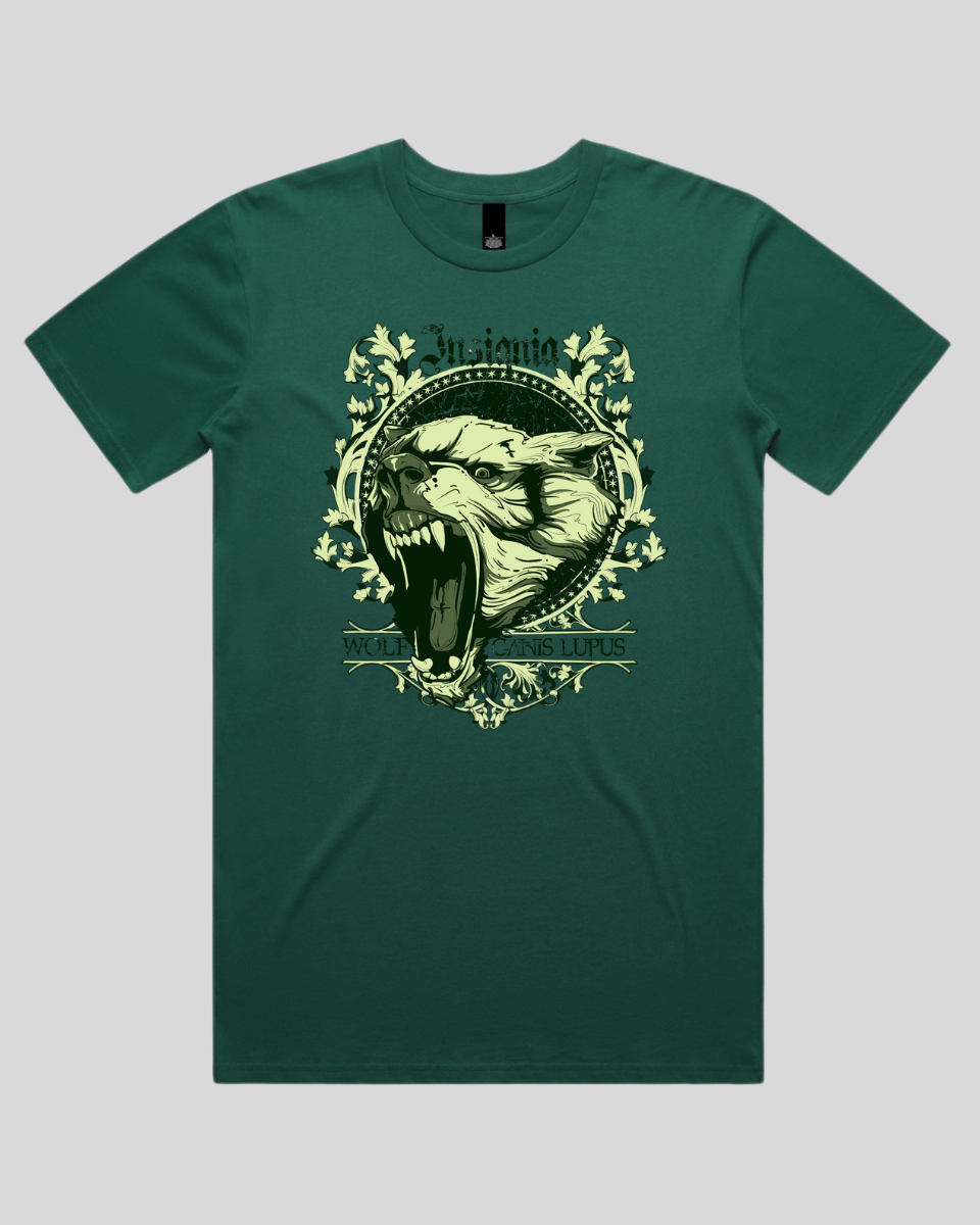 Insignia Wolf Skull Men's T-Shirt