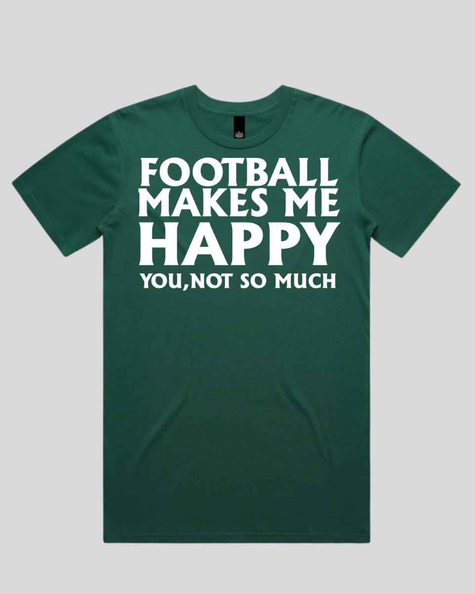 Football makes me happy Men's T-Shirt