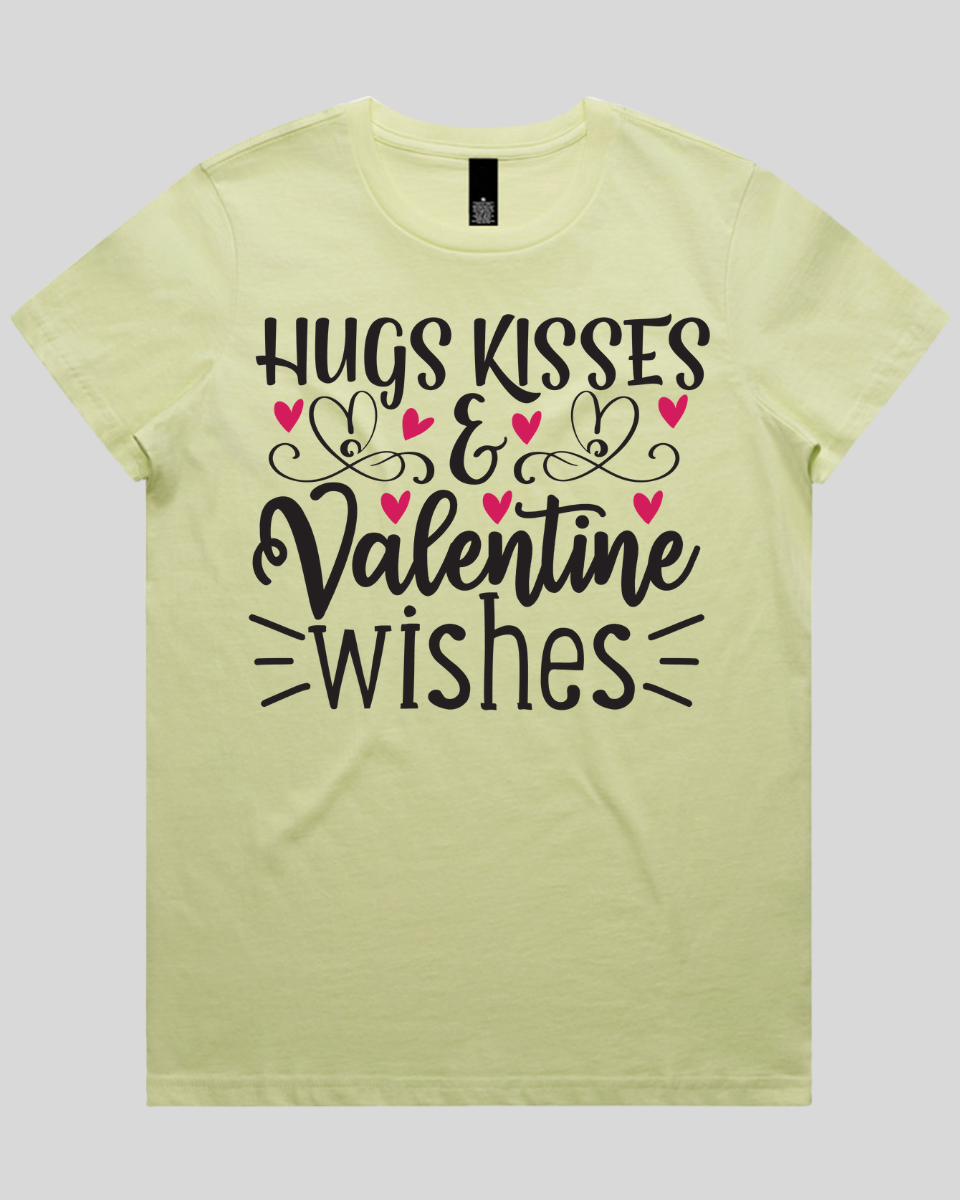 Hugs Kisses & valentine wishes Women's T-Shirt