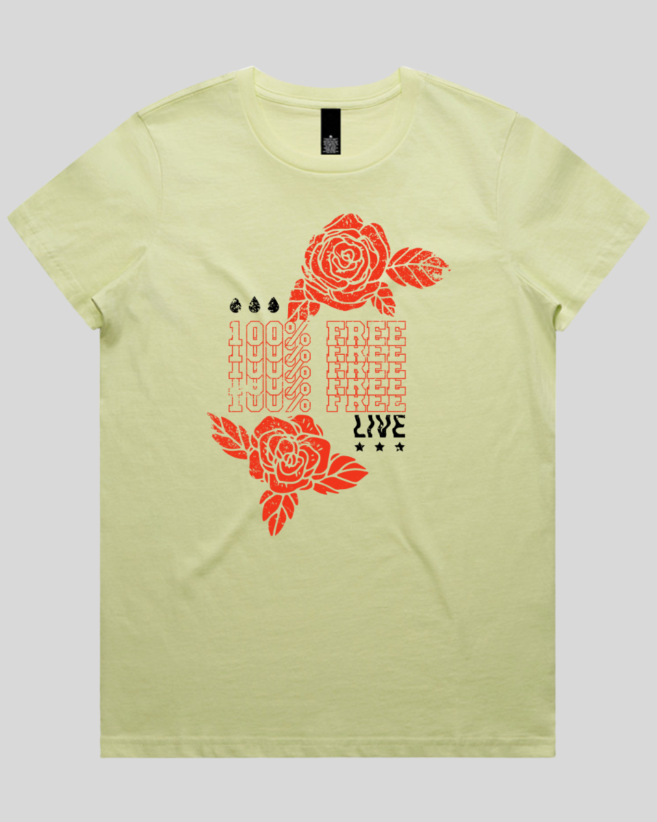 100% Free Bloom Women's T-Shirt