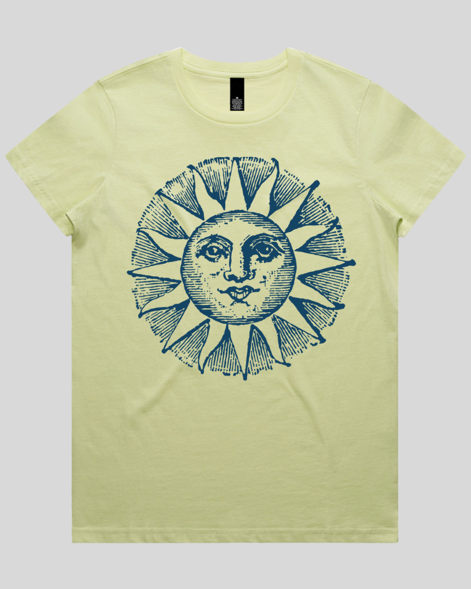 Celestial Sun Face Women's T-Shirt