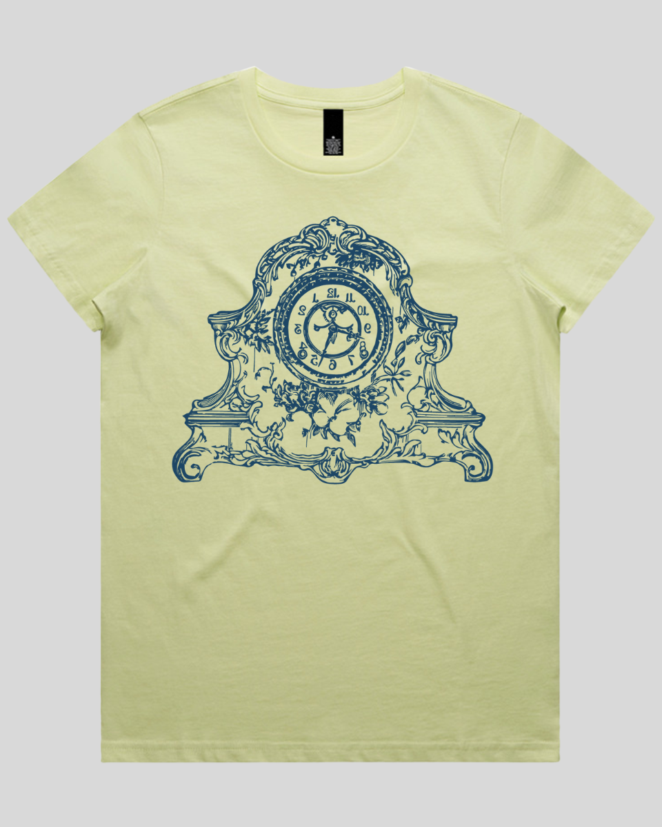 Antique Floral Clock Women's T-Shirt