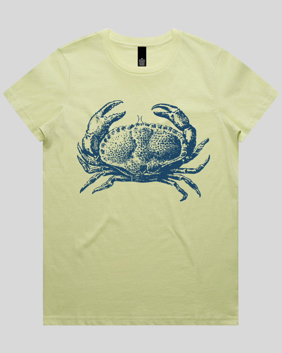 Vintage Coastal Crab Women's T-Shirt
