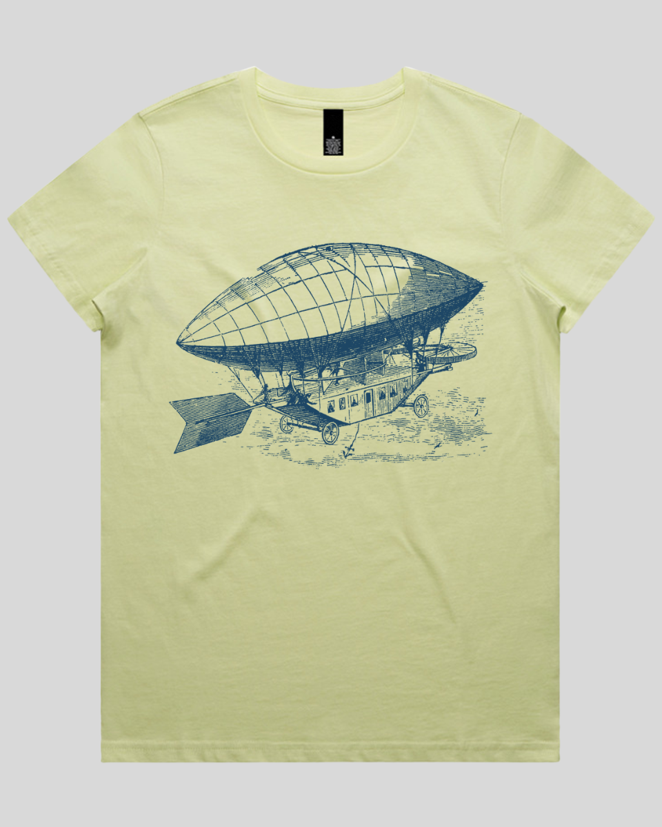 Old World Balloon Sketch Women's T-Shirt