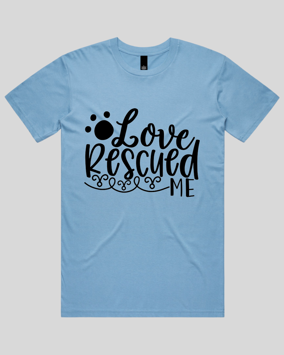 Love Rescued Me Men's T-Shirt
