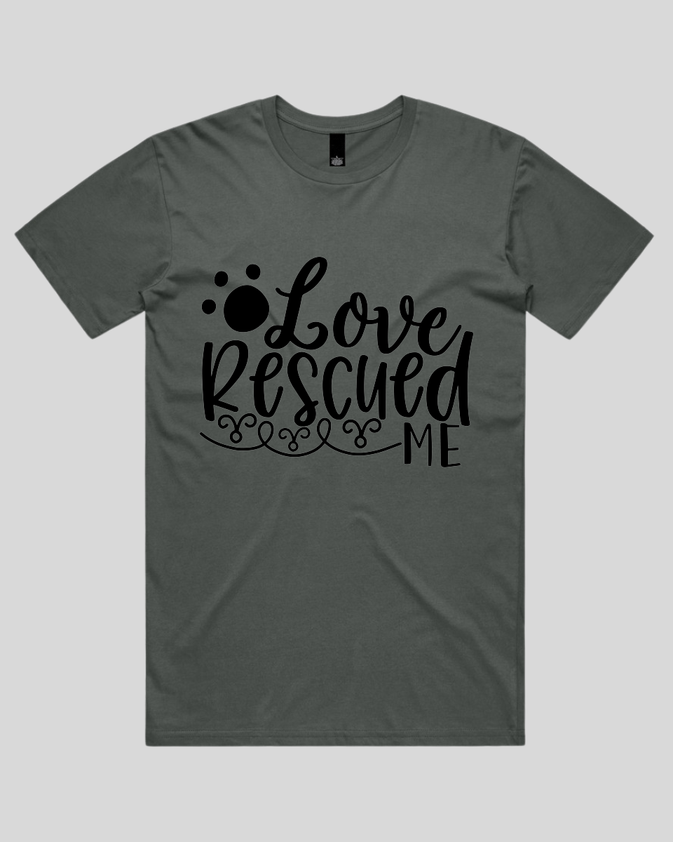 Love Rescued Me Men's T-Shirt