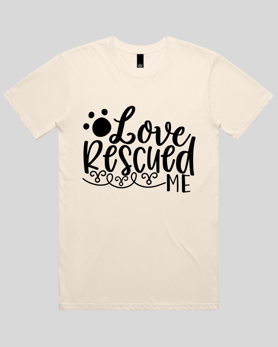 Love Rescued Me Men's T-Shirt