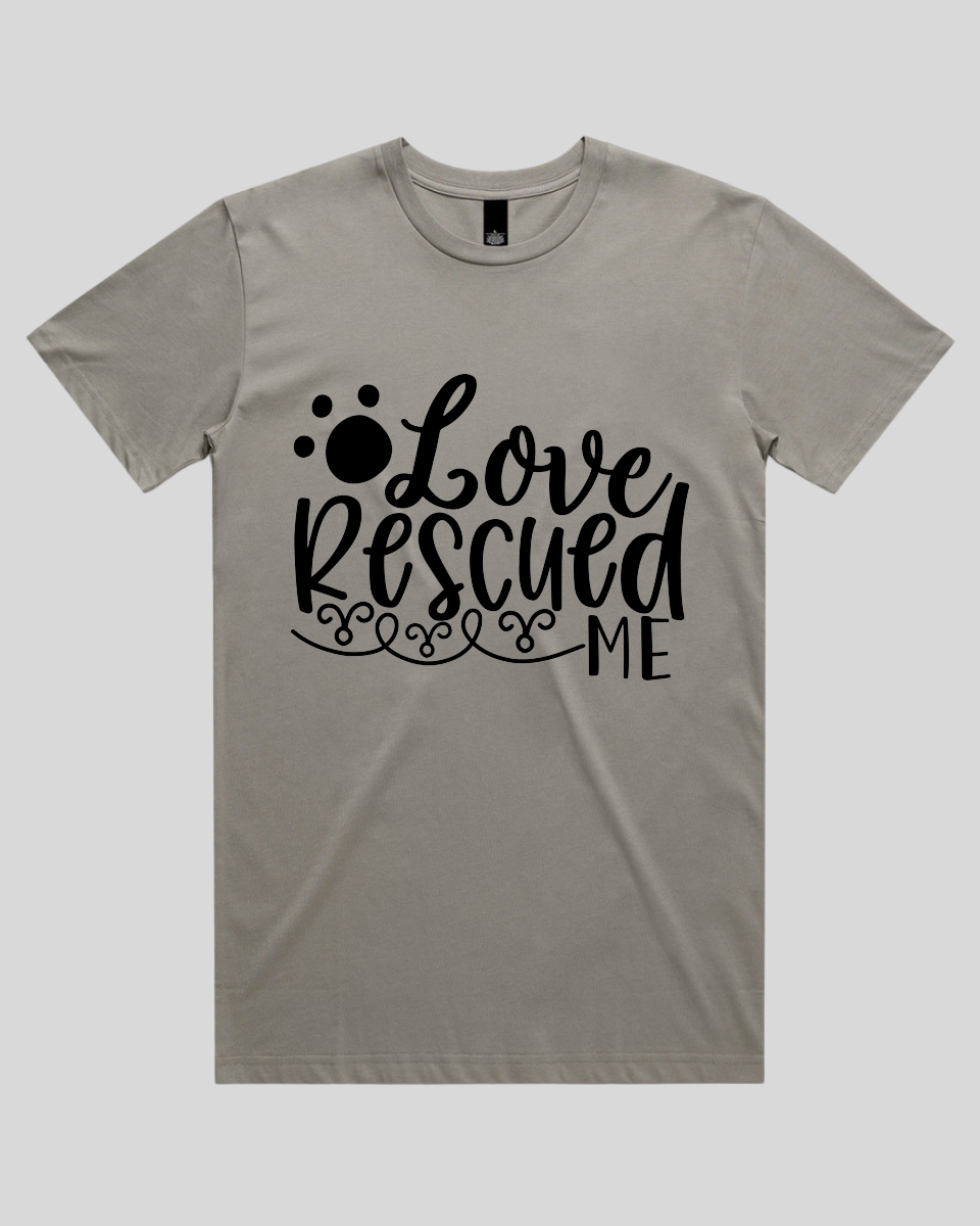 Love Rescued Me Men's T-Shirt