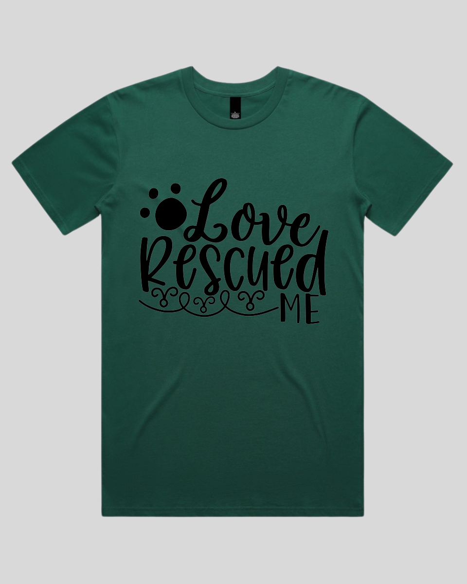 Love Rescued Me Men's T-Shirt