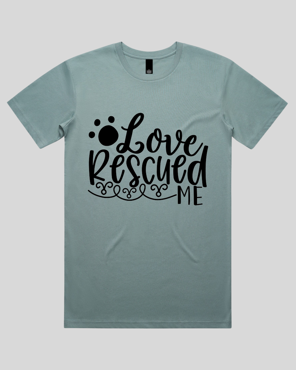 Love Rescued Me Men's T-Shirt
