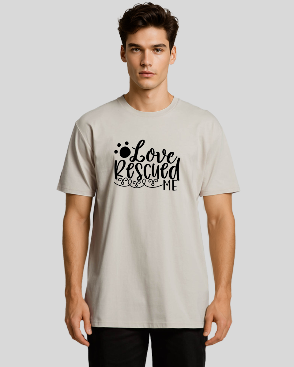 Love Rescued Me Men's T-Shirt
