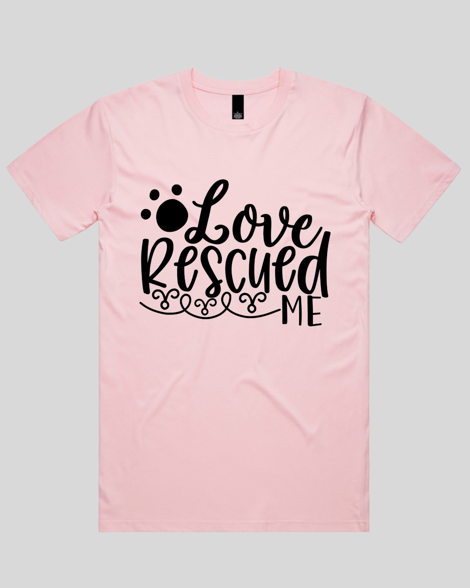 Love Rescued Me Men's T-Shirt