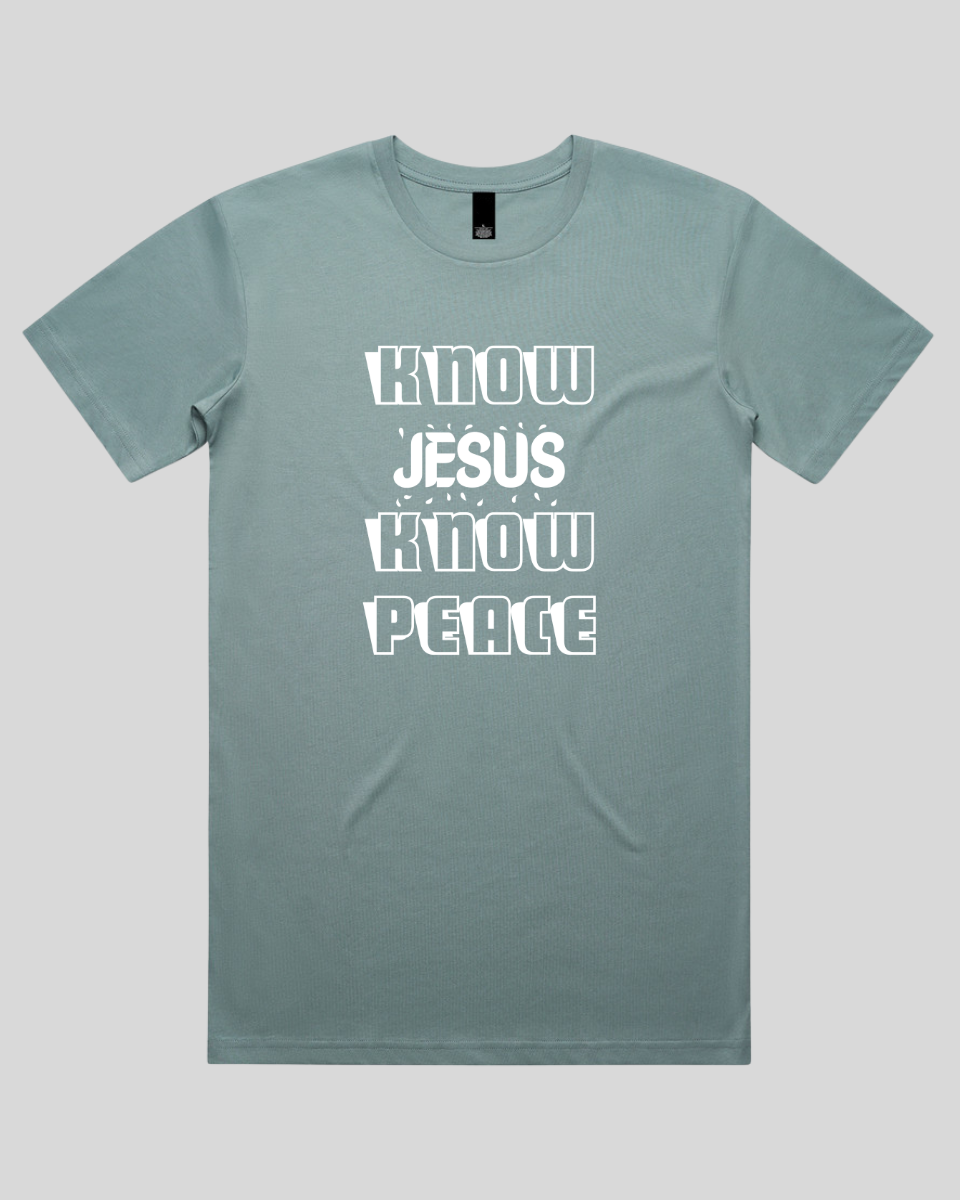 Know Jesus Know Peace Men's T-Shirt