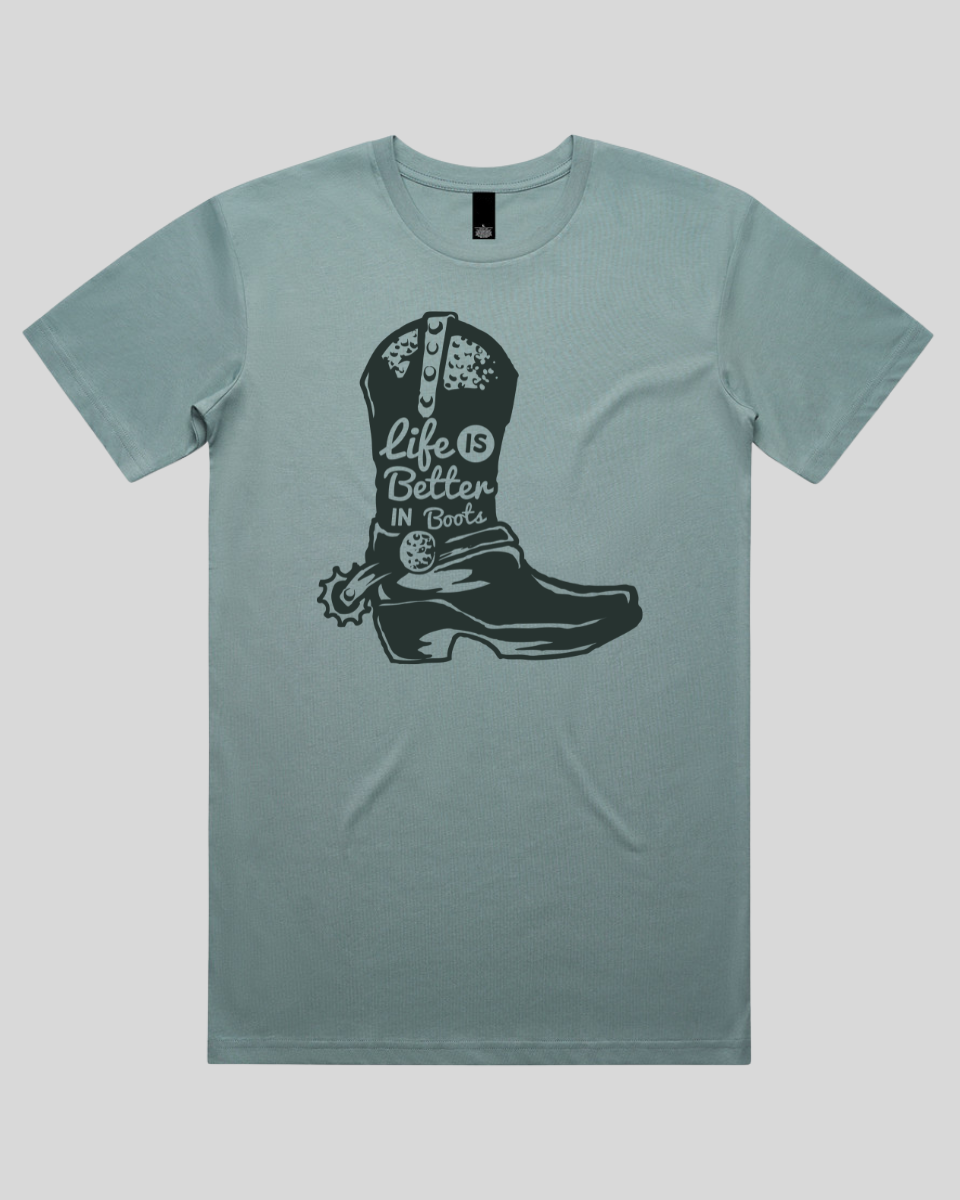 Life Is Better In Boots Men's T-Shirt