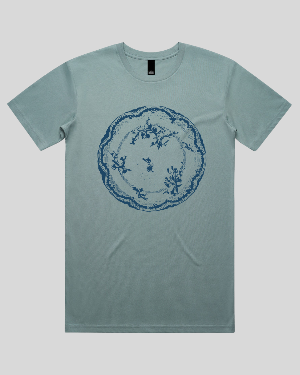 Floral Vintage Plate Men's T-Shirt