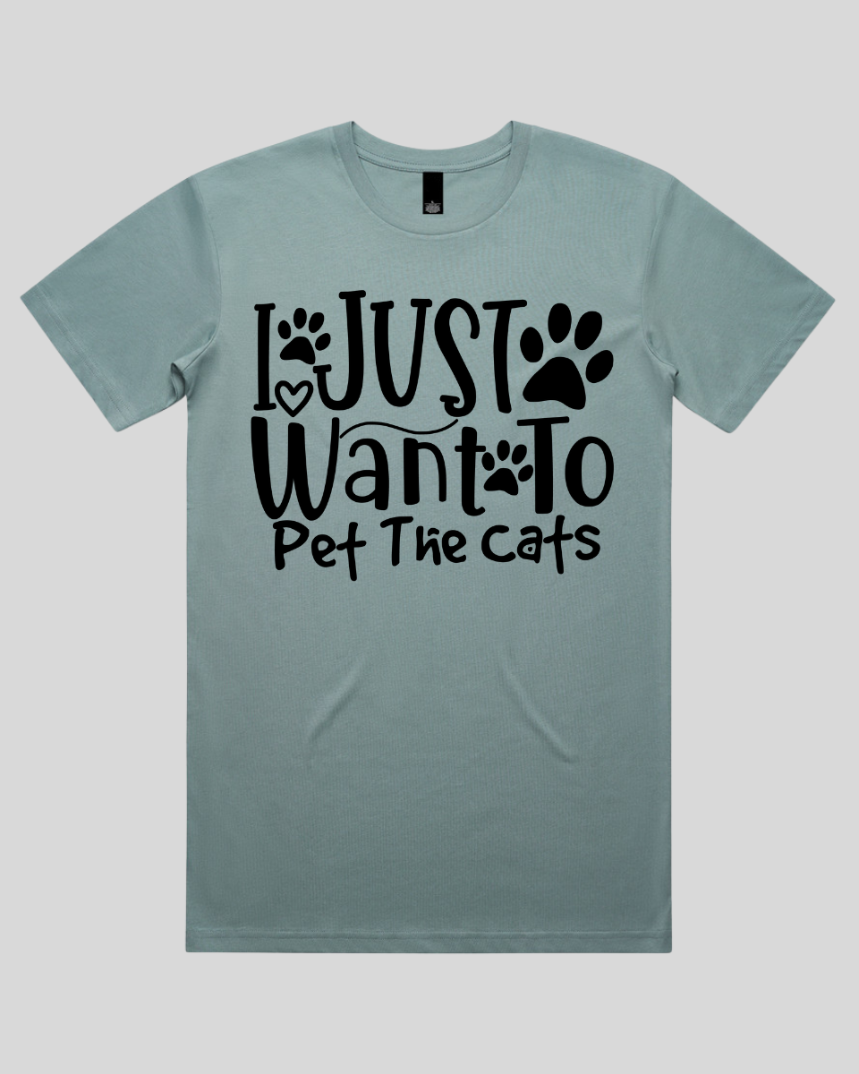 I Just Want To Pet The Cats Men's T-Shirt