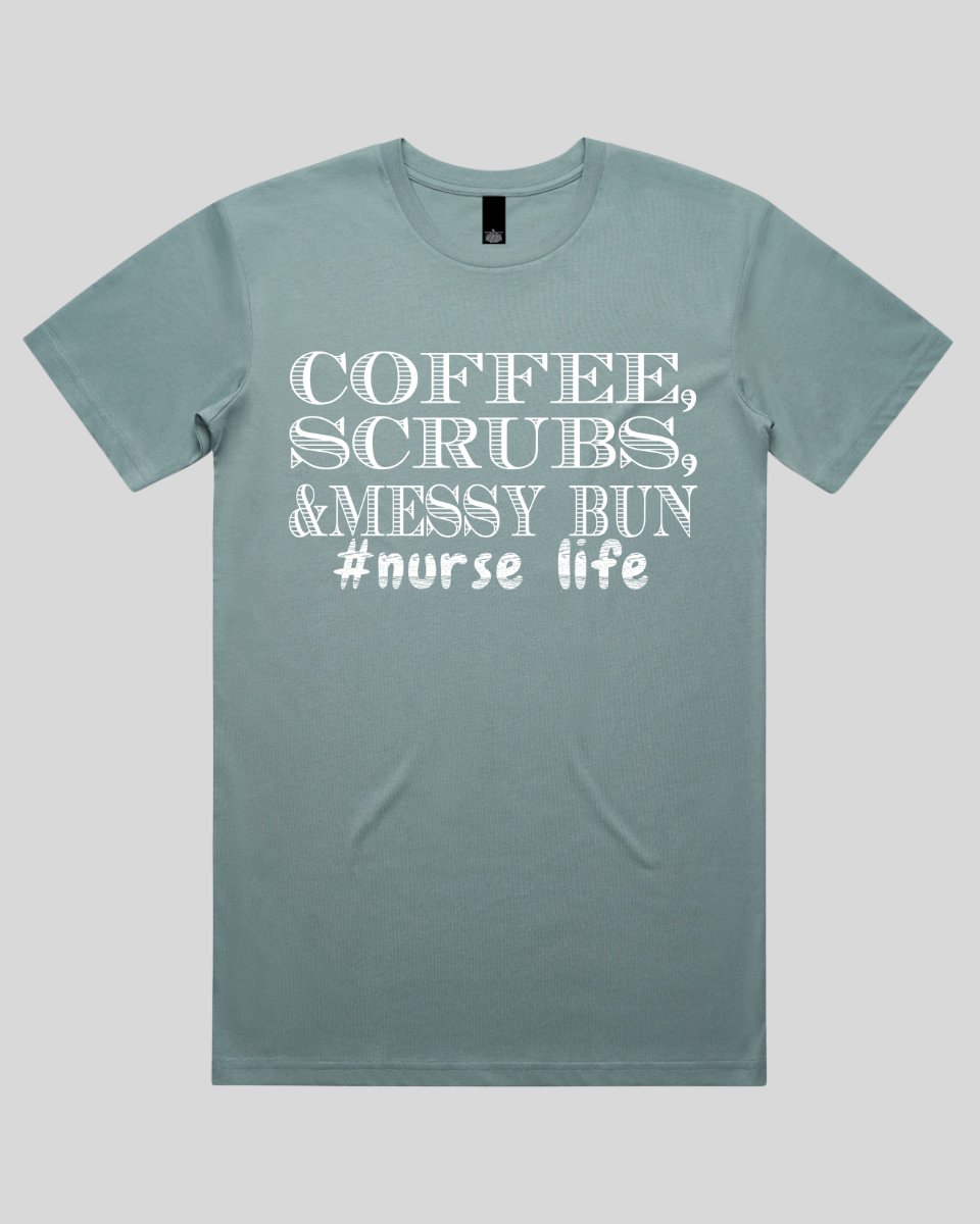 coffee scrubs &messy bun Men's T-Shirt