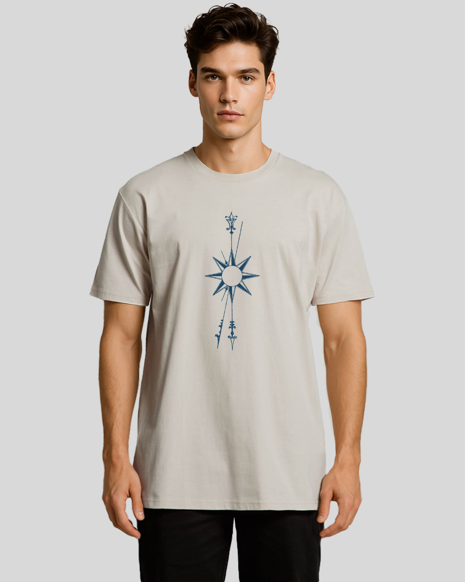 Vertical Compass Rose Men's T-Shirt