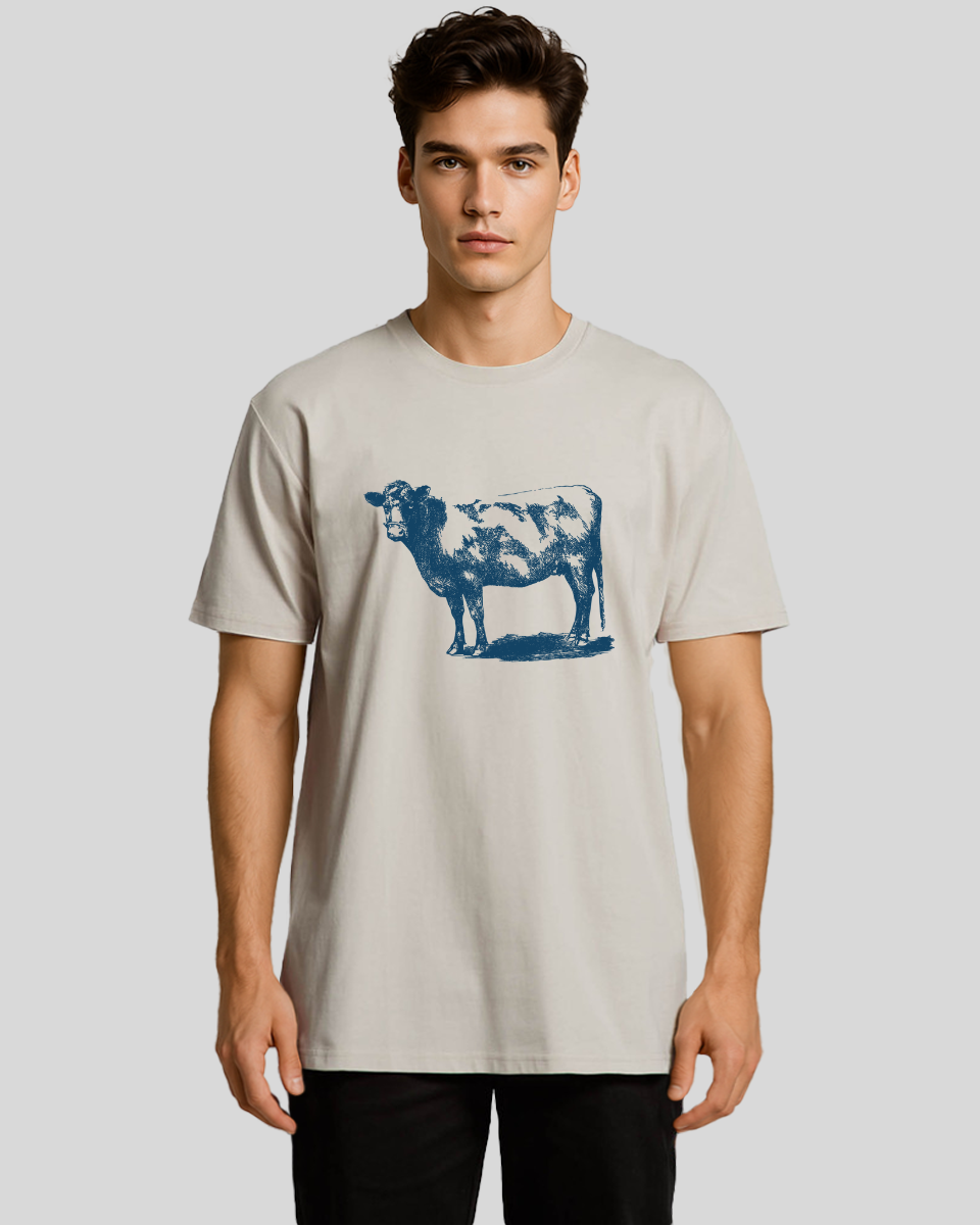 Vintage Farm Cow Men's T-Shirt