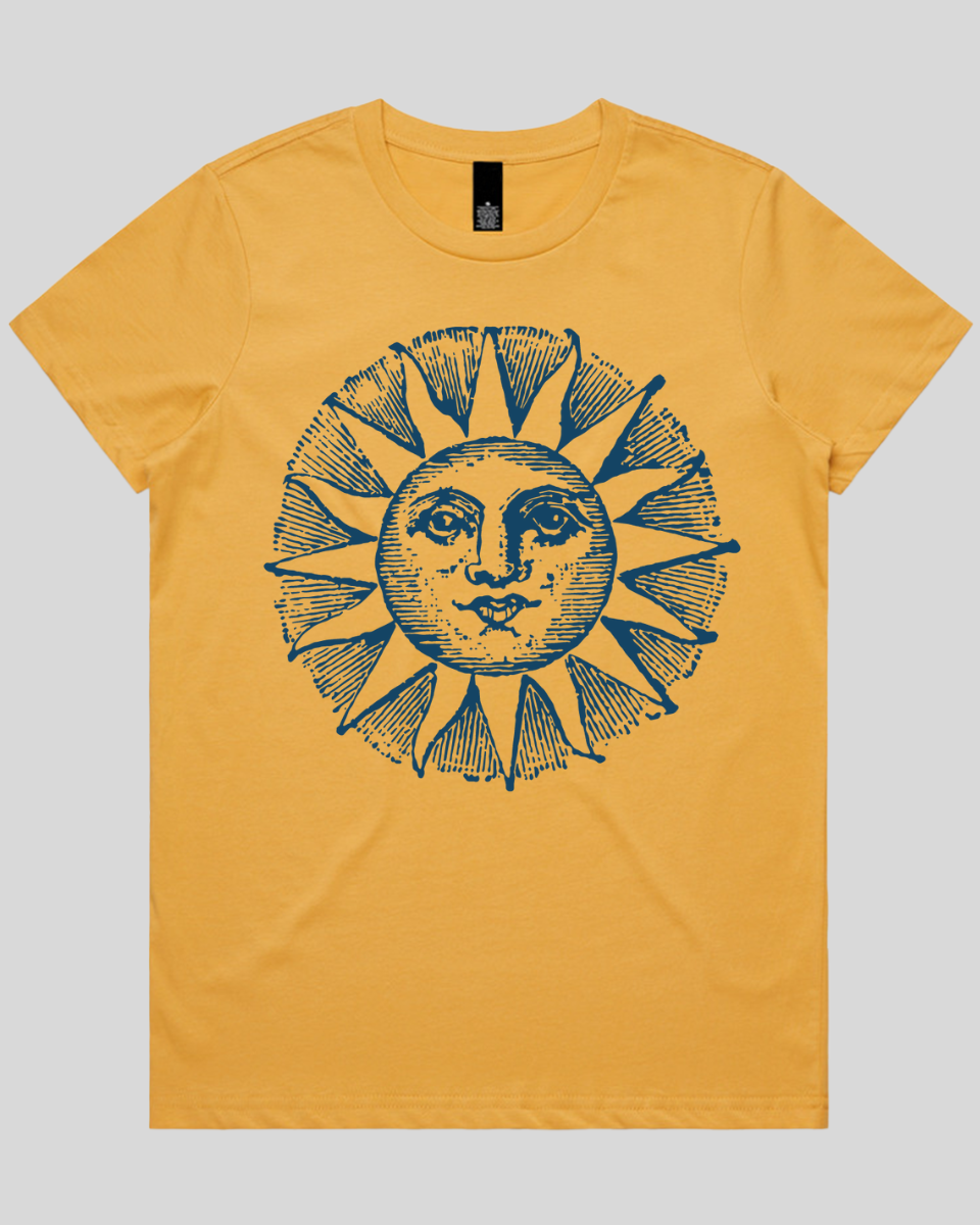 Celestial Sun Face Women's T-Shirt