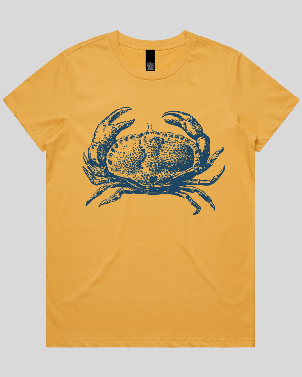 Vintage Coastal Crab Women's T-Shirt