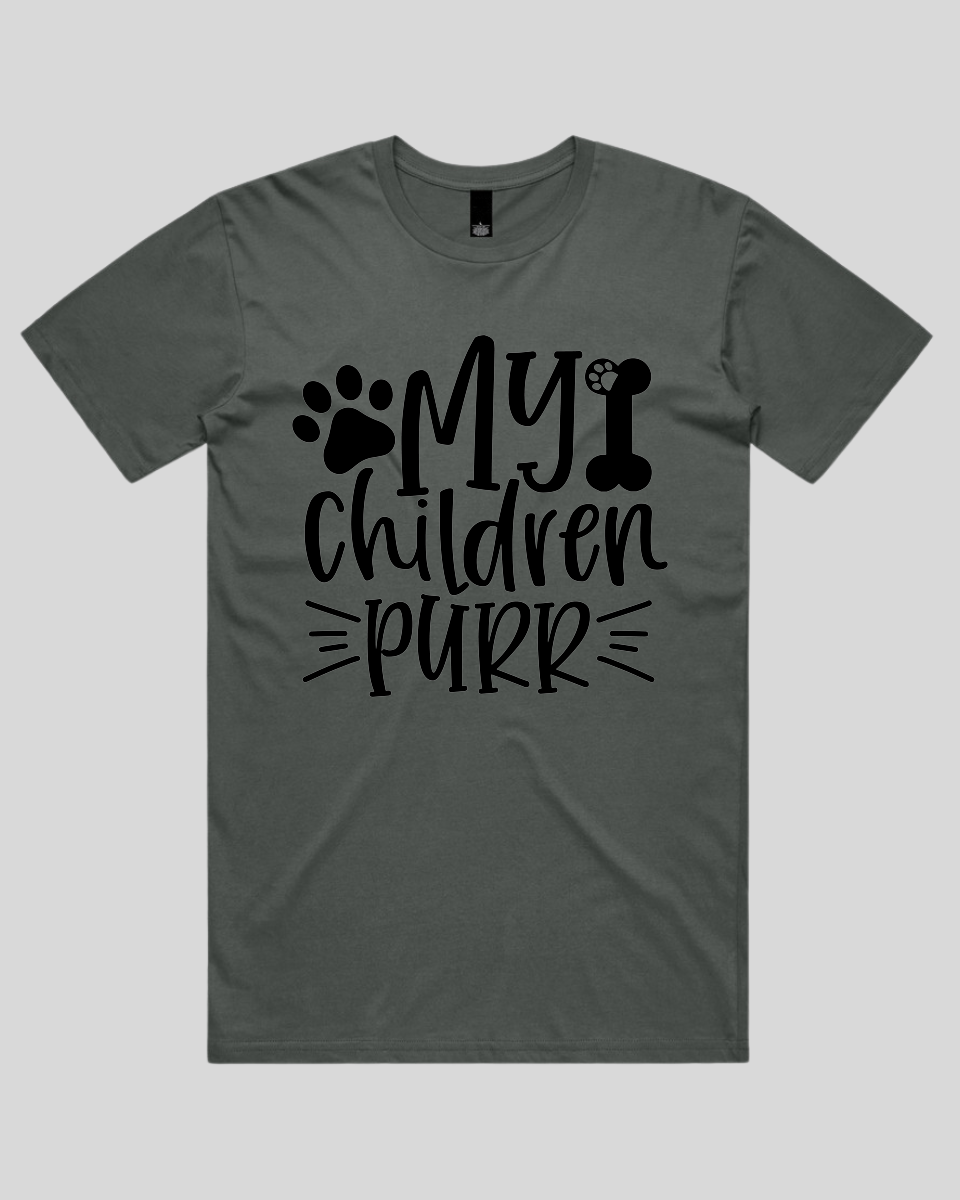 My Children Purr Men's T-Shirt