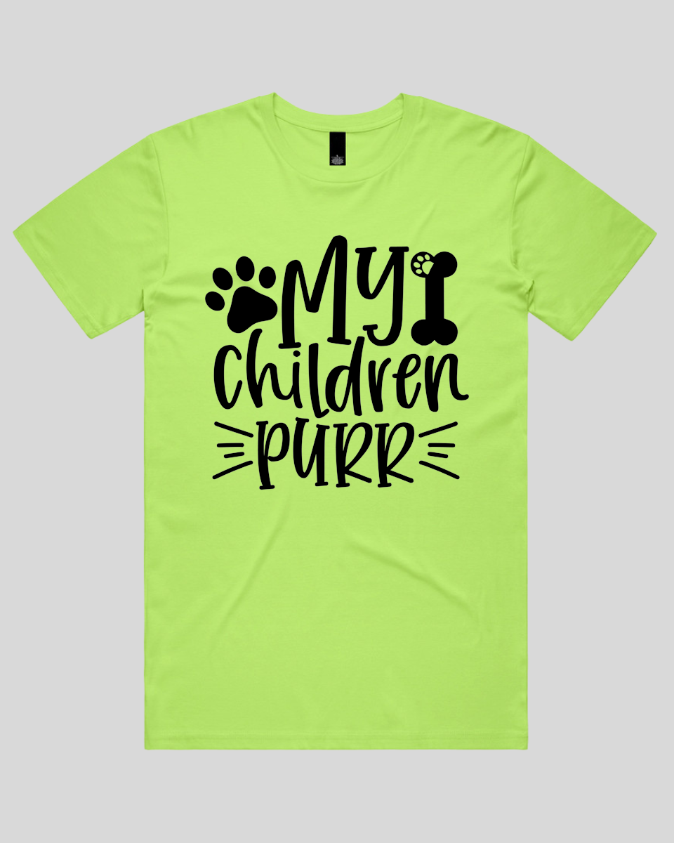 My Children Purr Men's T-Shirt