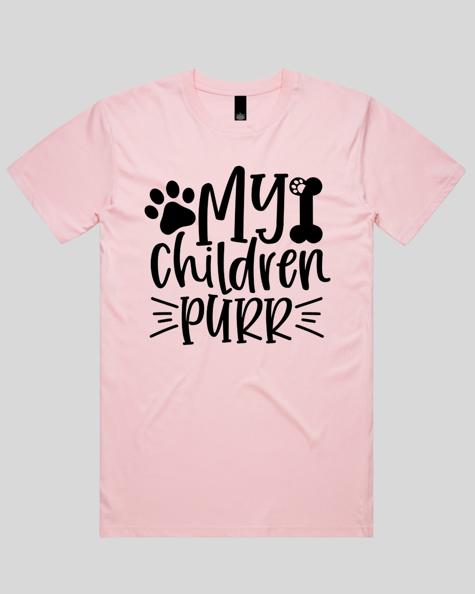 My Children Purr Men's T-Shirt