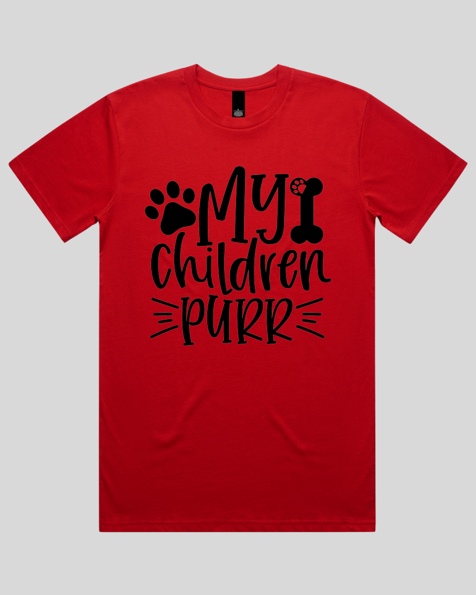 My Children Purr Men's T-Shirt