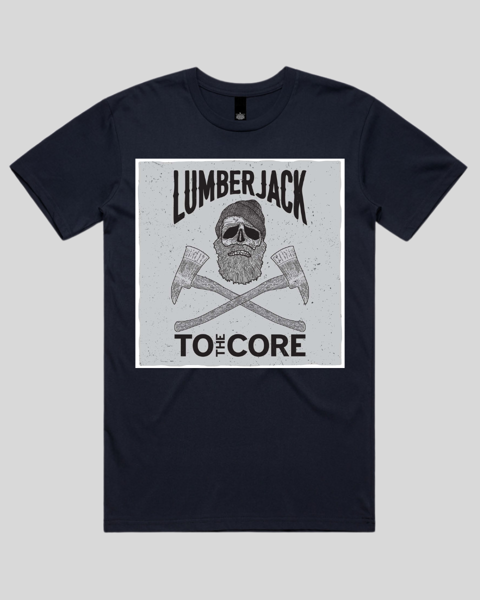 Lumberjack skull 4 Men's T-shirt