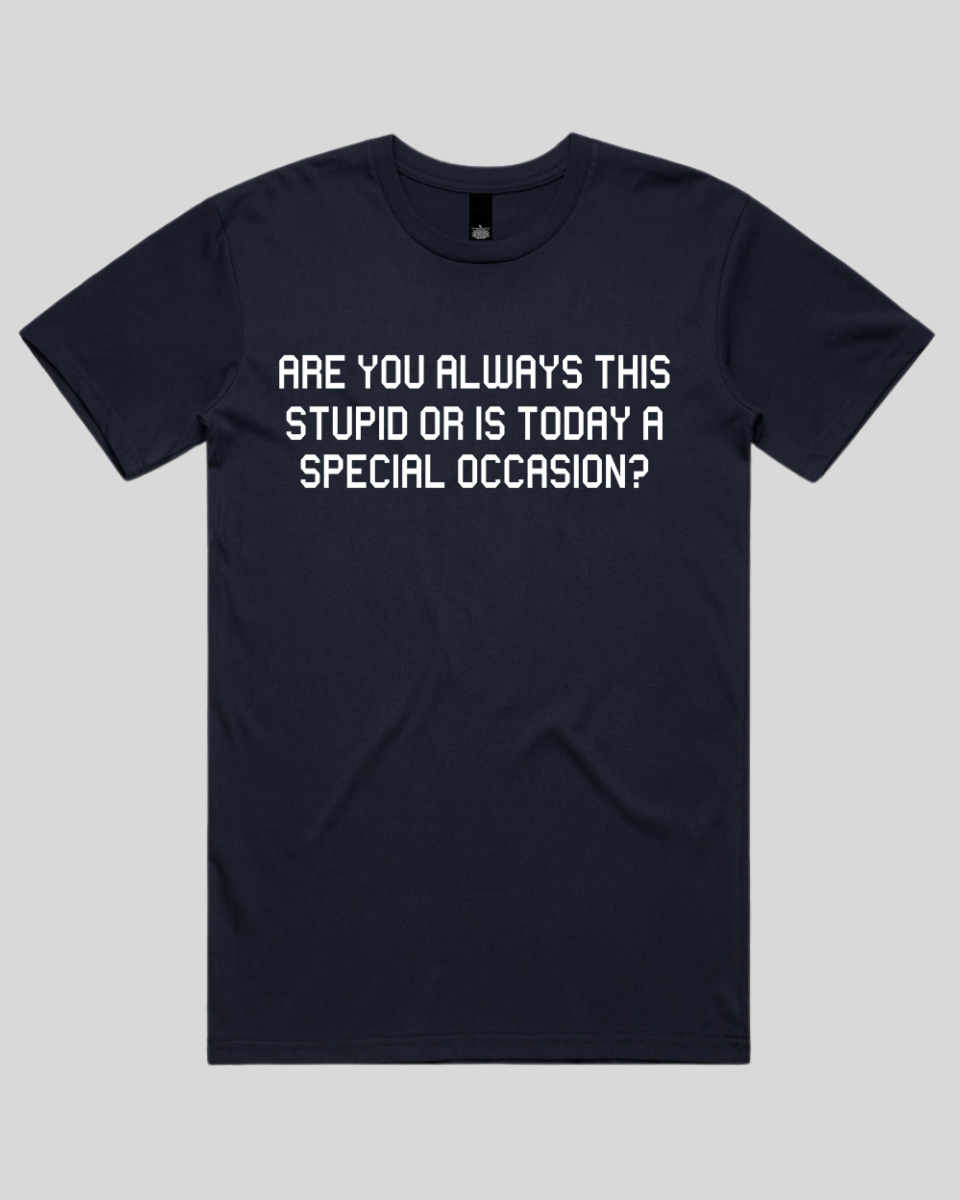 Are you always this stupid Men's T-Shirt