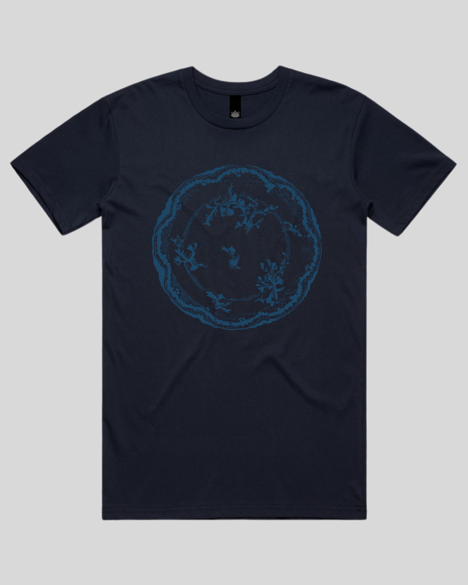 Floral Vintage Plate Men's T-Shirt