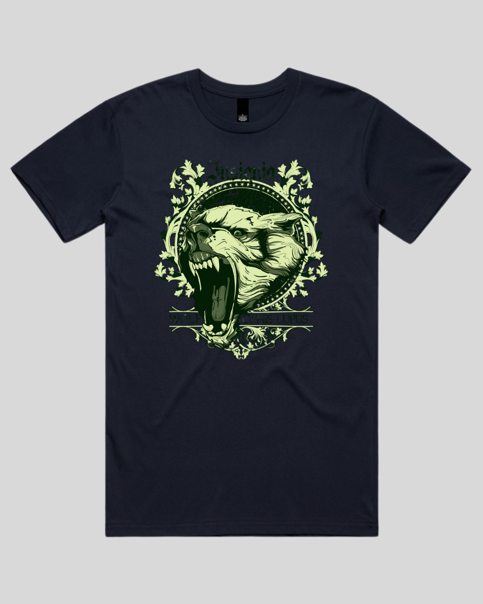 Insignia Wolf Skull Men's T-Shirt