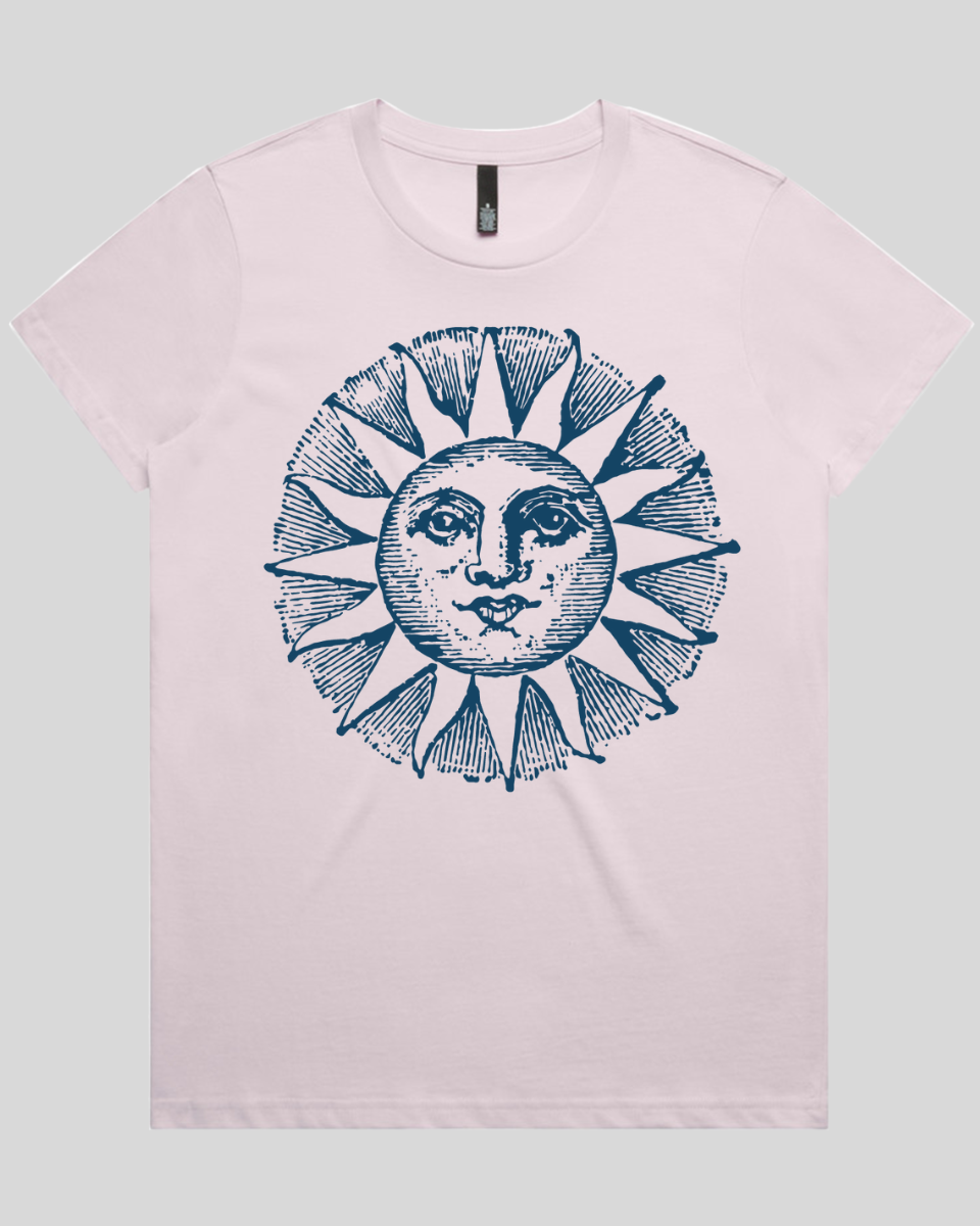 Celestial Sun Face Women's T-Shirt