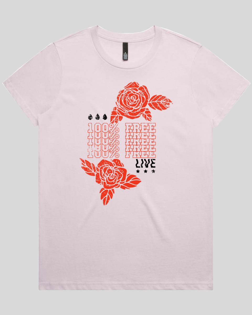100% Free Bloom Women's T-Shirt