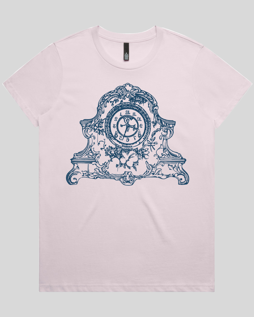 Antique Floral Clock Women's T-Shirt
