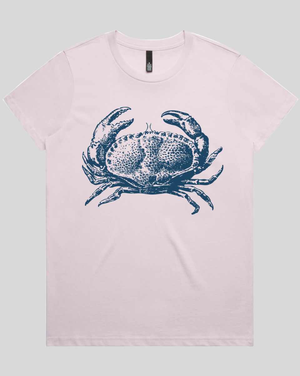 Vintage Coastal Crab Women's T-Shirt