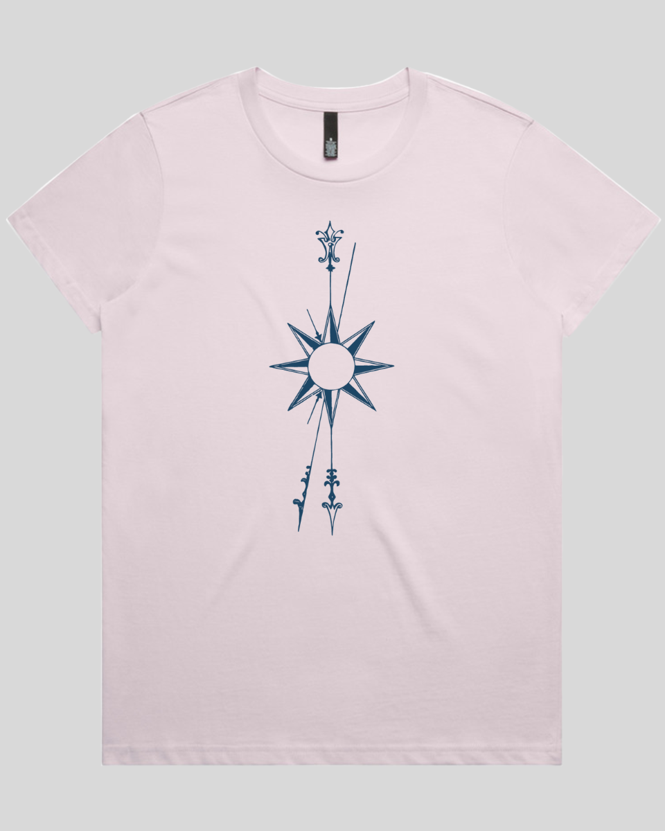 Vertical Compass Rose Women's T-Shirt