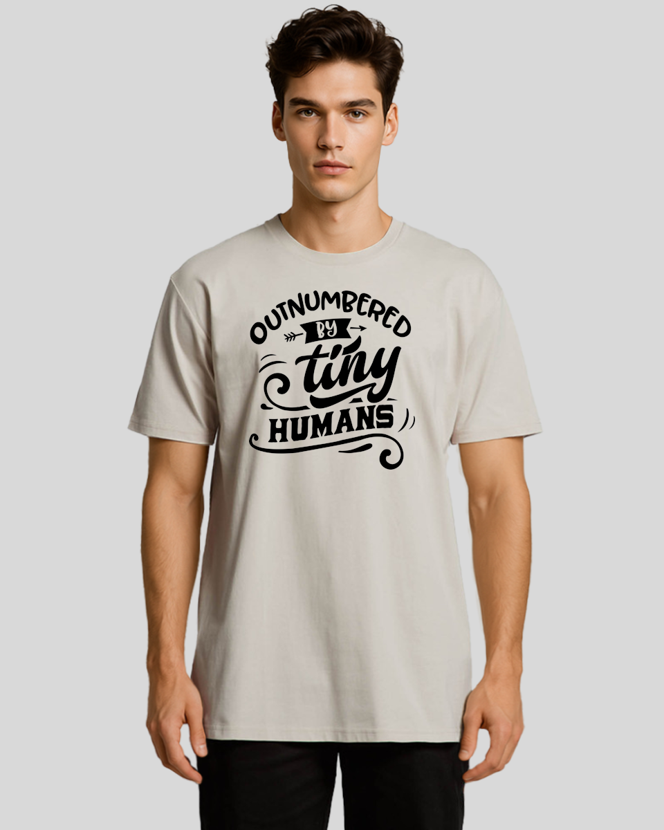 Outnumbered by tiny humans Men's T-Shirt