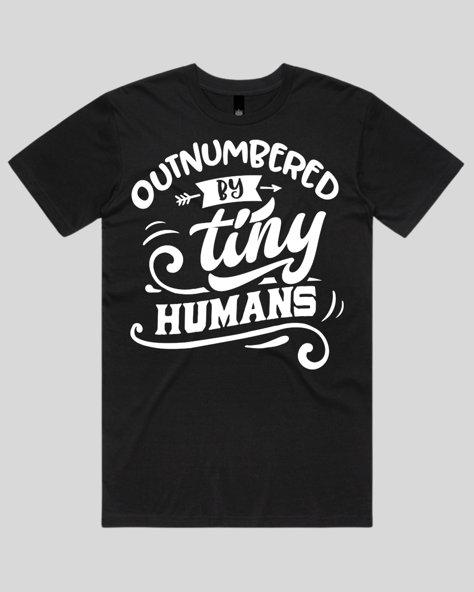 Outnumbered by tiny humans Men's T-Shirt