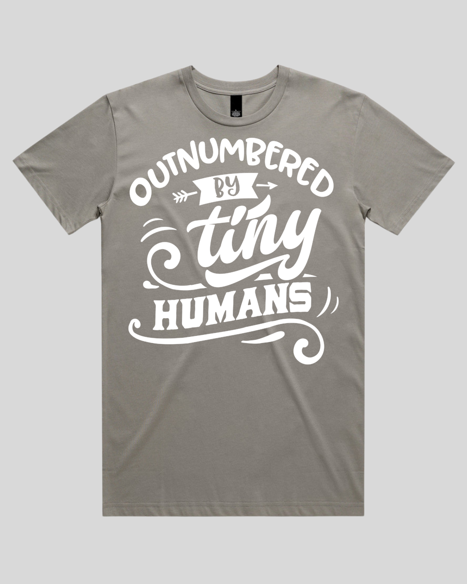 Outnumbered by tiny humans Men's T-Shirt