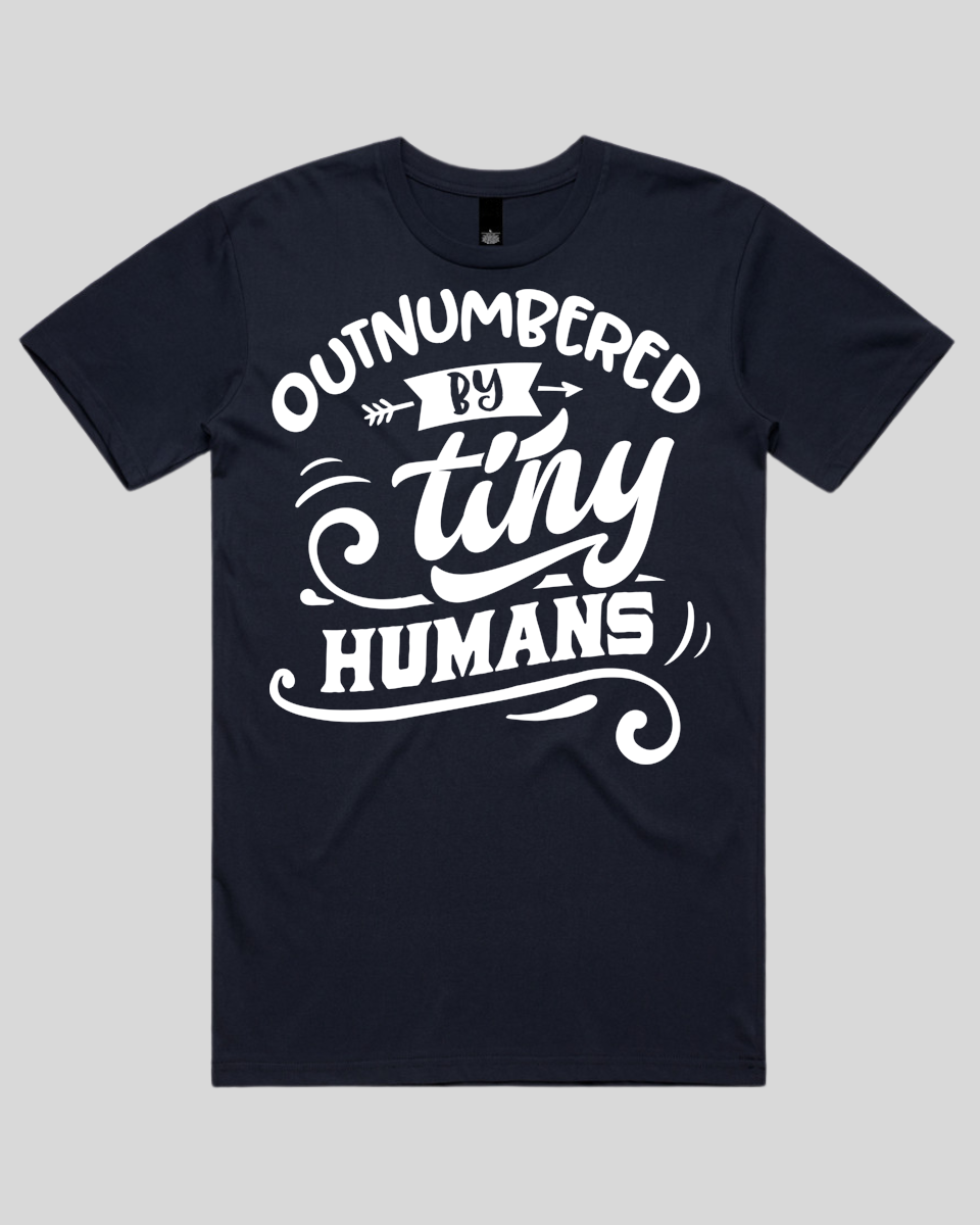 Outnumbered by tiny humans Men's T-Shirt
