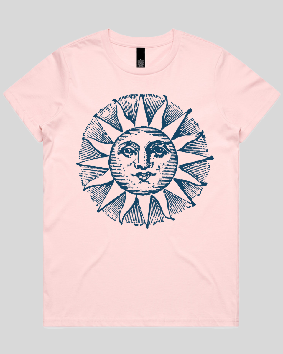 Celestial Sun Face Women's T-Shirt